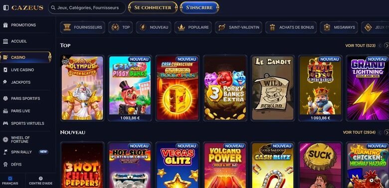 Comment s’inscrire et commencer à jouer sur Cazeus Casino France ?